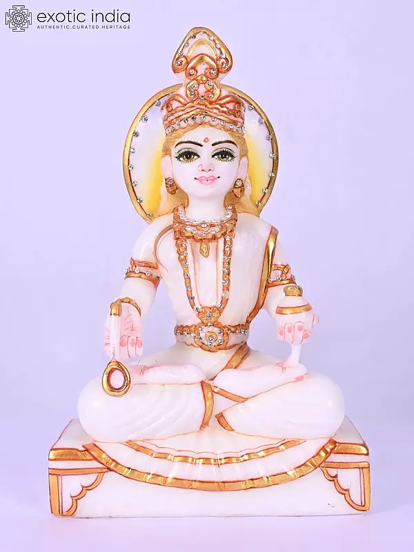 11" Goddess Annapurna Marble Statue