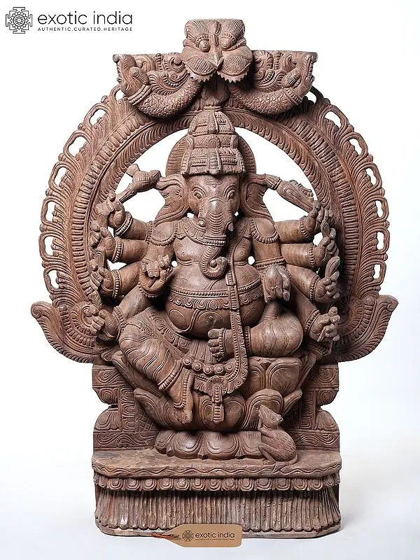 Ten Armed Ganesha - A Unique Composition