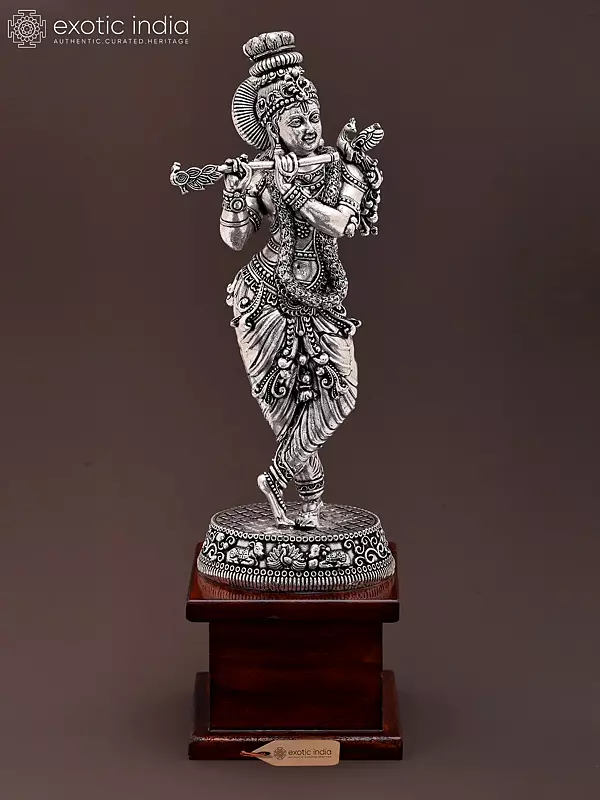 Lord Krishna Playing Flute Statue | 9