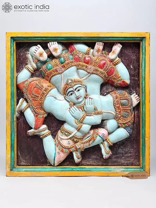 26" The Puzzle Wood Carved Wall Hanging Panel