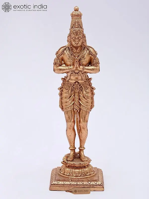 5'' Standing Hanuman Superfine Bronze Statue