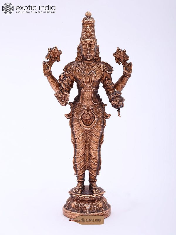 3" Lord Dhanvantri Bronze Statue