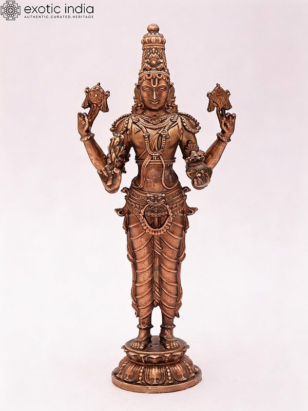 6'' Lord Dhanvantri Superfine Bronze Statue