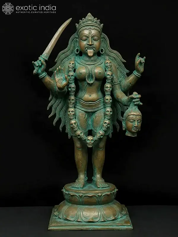 20" Standing Goddess Kali | Bronze Statue