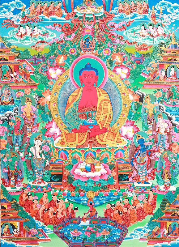 Superfine Paradise of  Amitabha Buddha - Tibetan Buddhist