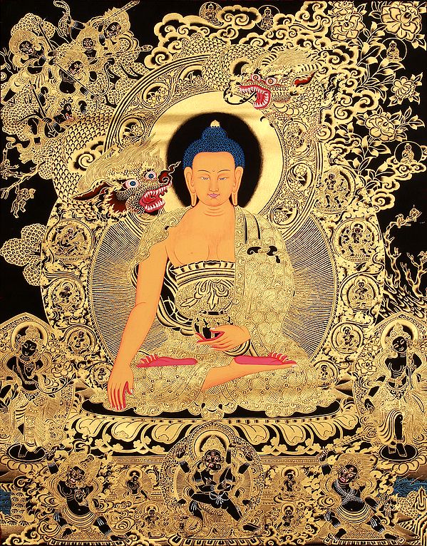 Temptation Of Shakyamuni Buddha By Mara - Tibetan Buddhist