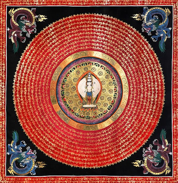 Vivid Mandala Of Lord Avalokiteshvara