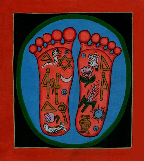 The Lotus Footprints of Lord Nityananda