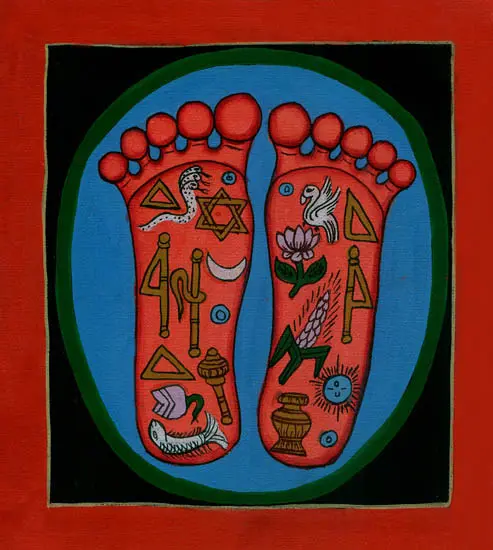 The Lotus Footprints of Lord Nityananda