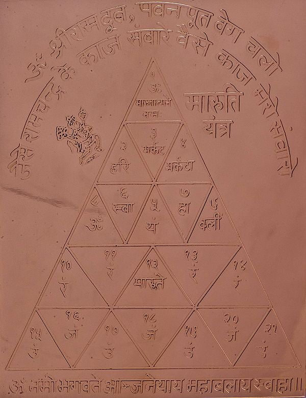 Maruti Yantra - Representing the Powerful God Hanuman