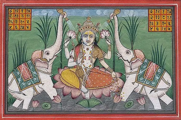 Lakshmi in Ardhapurusha Rupa (The Vaishnava Ardhanarishvara Form)