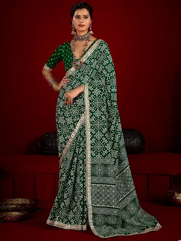 Velvet Tussar Silk Saree With Boutique Printed Design And Exquisite Lace Border Ideal For Festive Party And Wedding