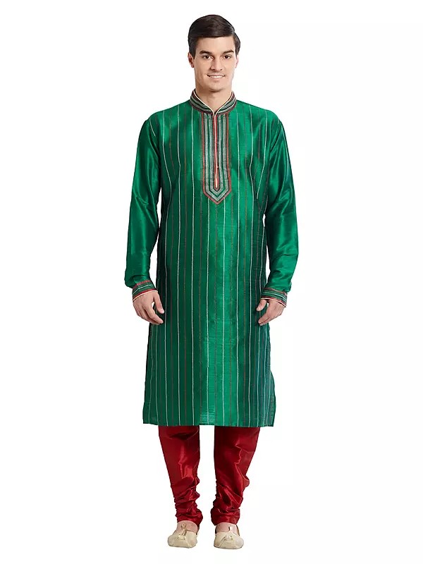 Elegant Black Kurta Set for Men | Festive & Wedding Attire