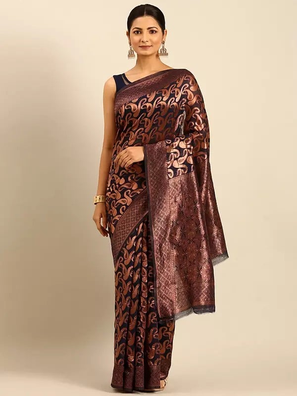 Fashionvable Paisley Pattern Cotton Saree With Attractive Pallu