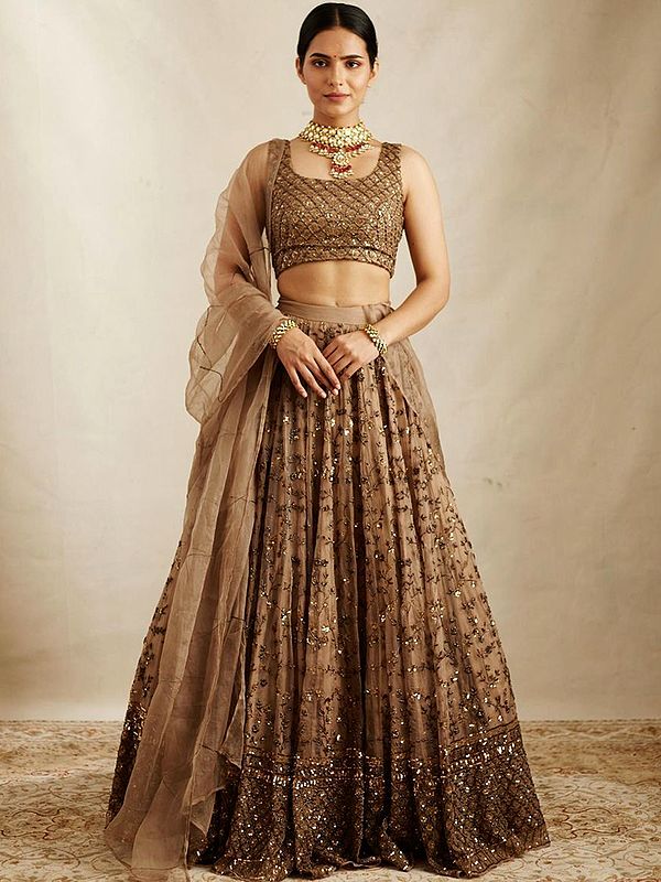 Soft Net Stunning Embroidery And Sequins Work Festive Wear Lehenga Choli With Dupatta