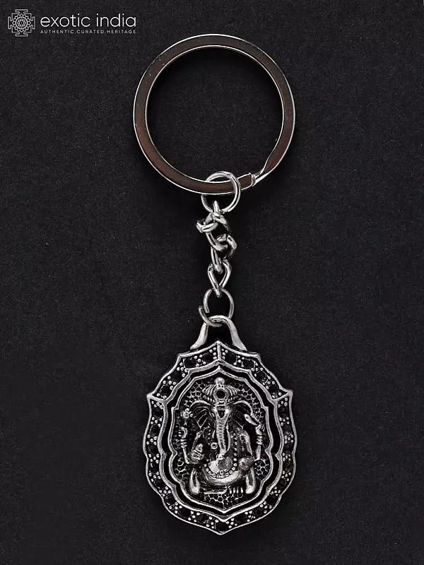 Chaturbhuja Ganesha Keychain