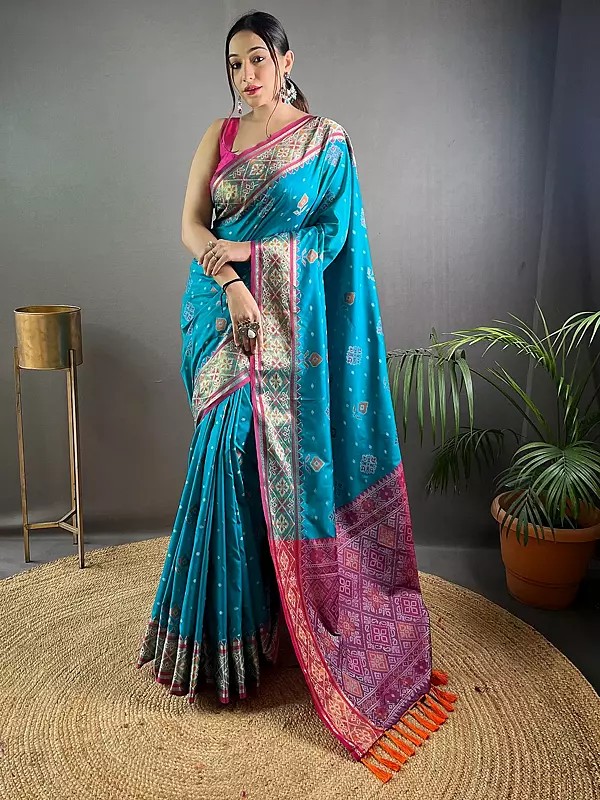 Silk Weaving Work Designer Saree With Rich Tassels Pallu For Casual Occasion