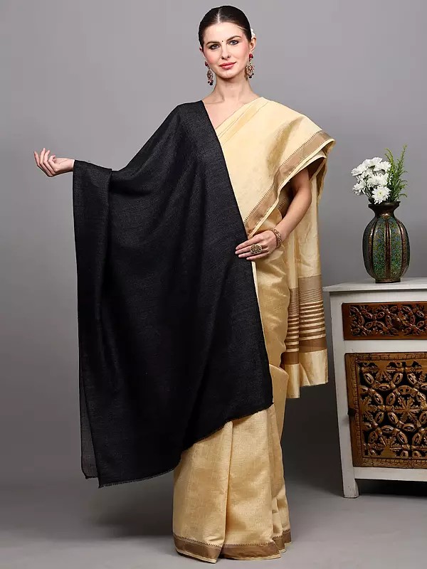 Plain Reversible Pashmina Stole from Amritsar