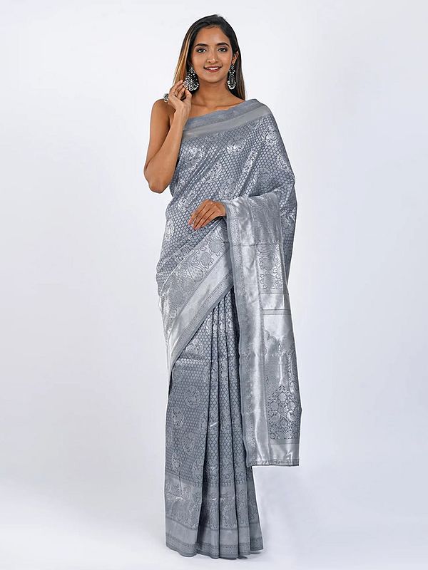 Premium Soft Lichi Silk Saree With Refined Jacquard Texture And Ornate Rich Pallu For Evening And Special Celebrations