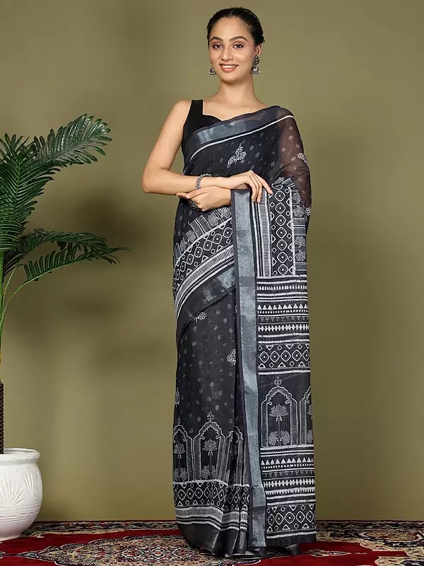 Cotton Saree With Lightweight Breathable Drape And Traditional Woven Pattern For Office Festive And Everyday Wear