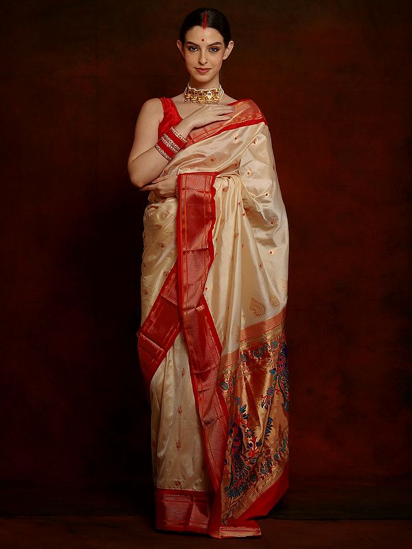 Beautiful Designer Heavy Banarasi Soft Silk Paithani Saree