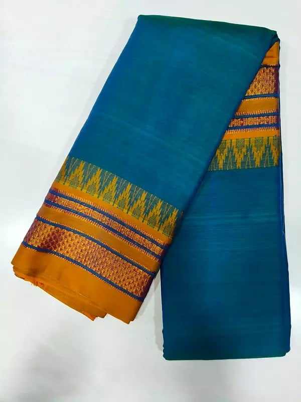 Broad Border Narayanpet Siko Saree For Lady