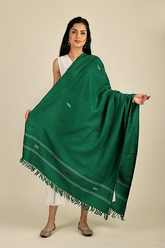 Bear-Grass Handwoven Pure Wool Shawl From Uttarakhand (Trishulii - A Community-Owned Producer Company)