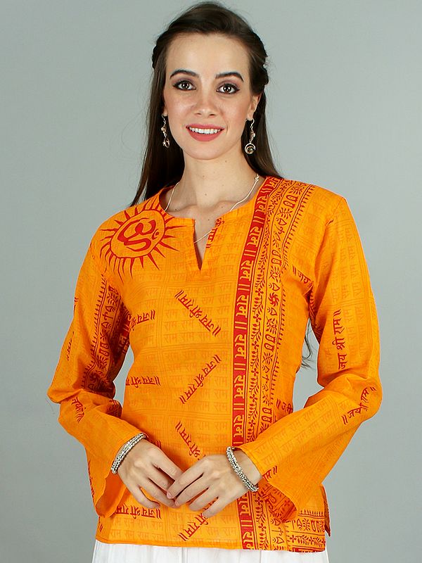 Jai Sri Ram Short Kurti Top