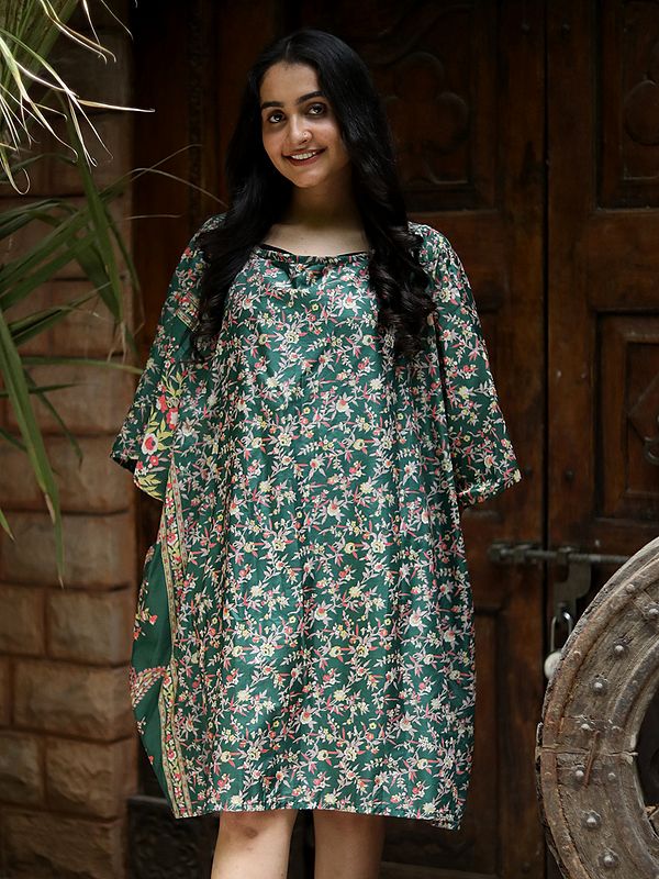 Assorted Vintage Pure Silk Box Dress From Jodhpur