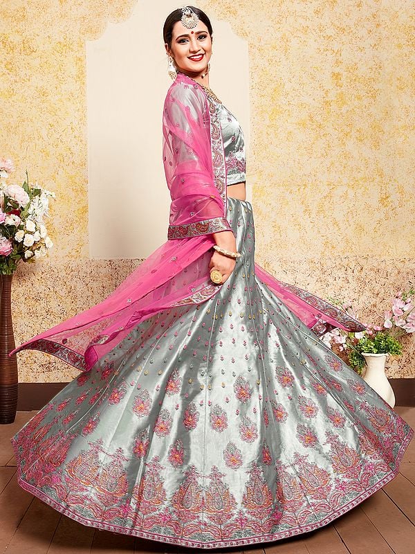 Buy bridal lehenga designs for women - Falguni Shane Peacock