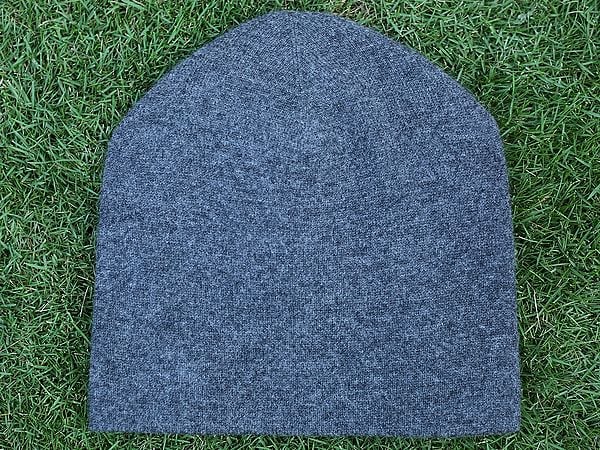 Blue Knitted Pashmina Beanie Cap From Nepal