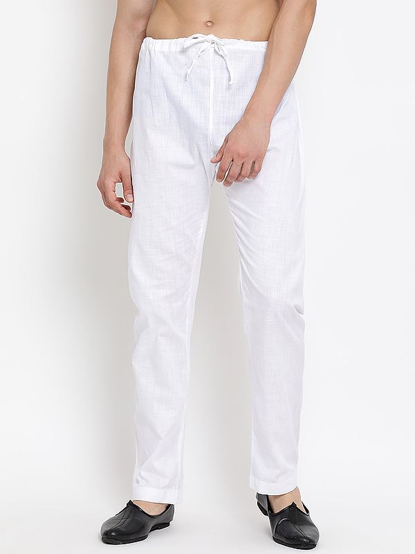 Cotton Linen Men's Plain Pajama