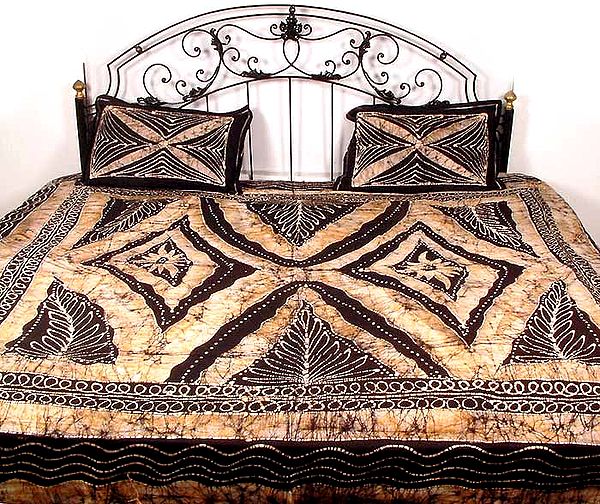 Batik Bedspread with Cushion Covers