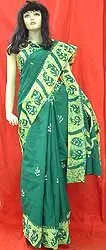 Block Printed Sari