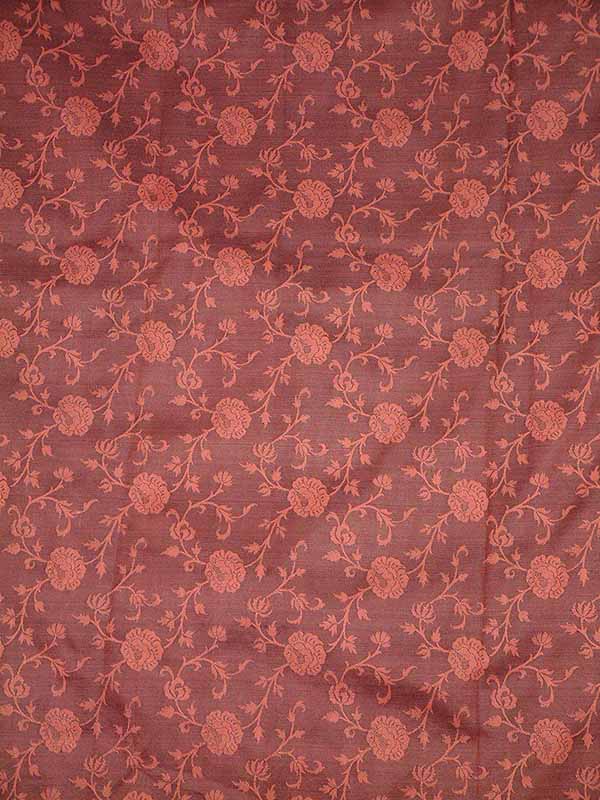 Brown Brocade Pure Silk Salwar Suit
