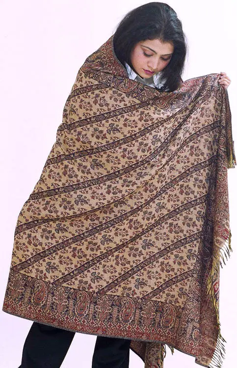 Double-Sided Jamawar Shawl