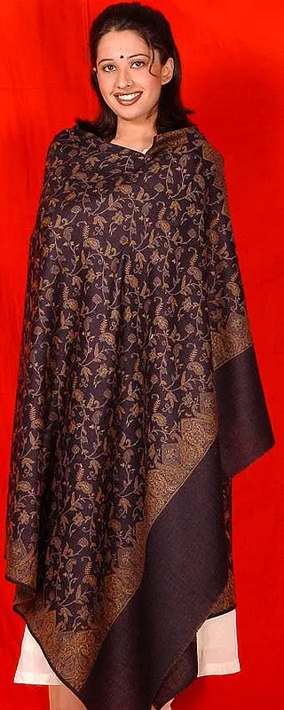 Jamawar Creeper Shawl