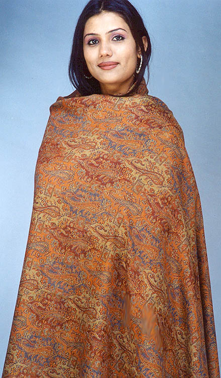 Multi-Colored Jamawar Shawl