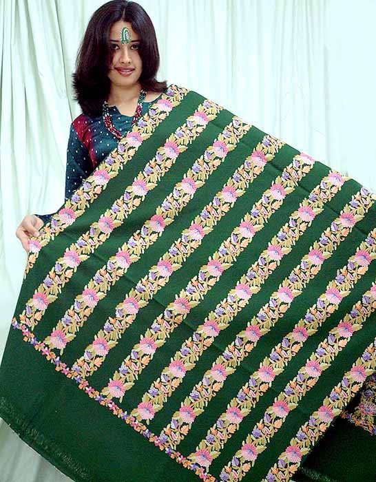 Phulkari Embroidered Shawl