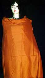 Plain Saffron Shawl