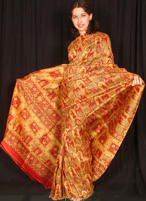 Printed Baluchari Sari