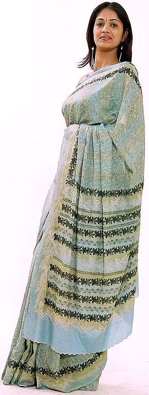 Printed Chiffon Sari