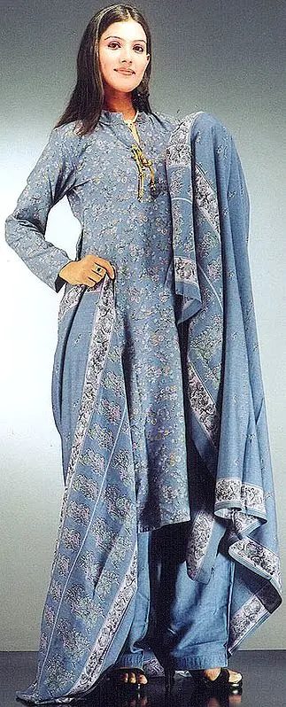 Printed Phulkari Suit