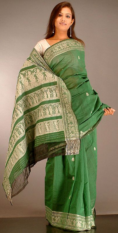 Pure Cotton Baluchari Sari