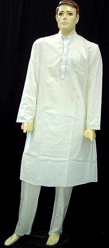 Pure White Kurta Pyjama
