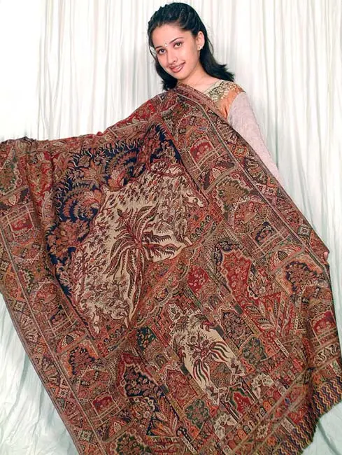 Pure Wool Jamawar Shawl