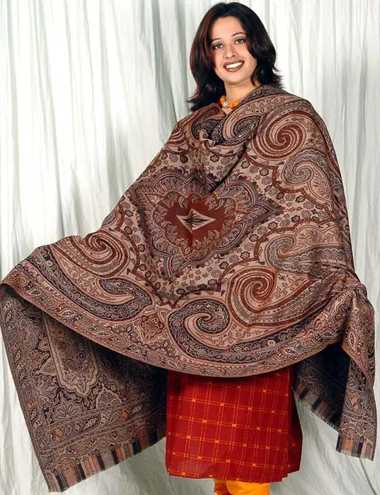 Pure Wool Jamawar Shawl