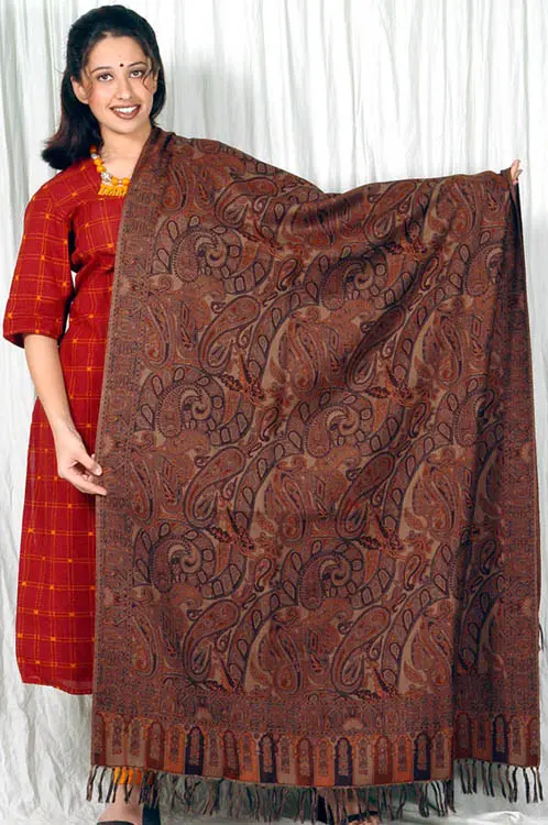 Pure Wool Jamawar Shawl