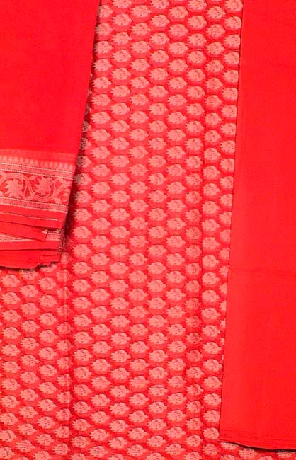 Red Banarasi Suit