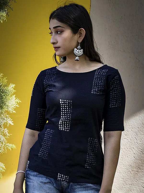 Blue Elementary Cotton Top